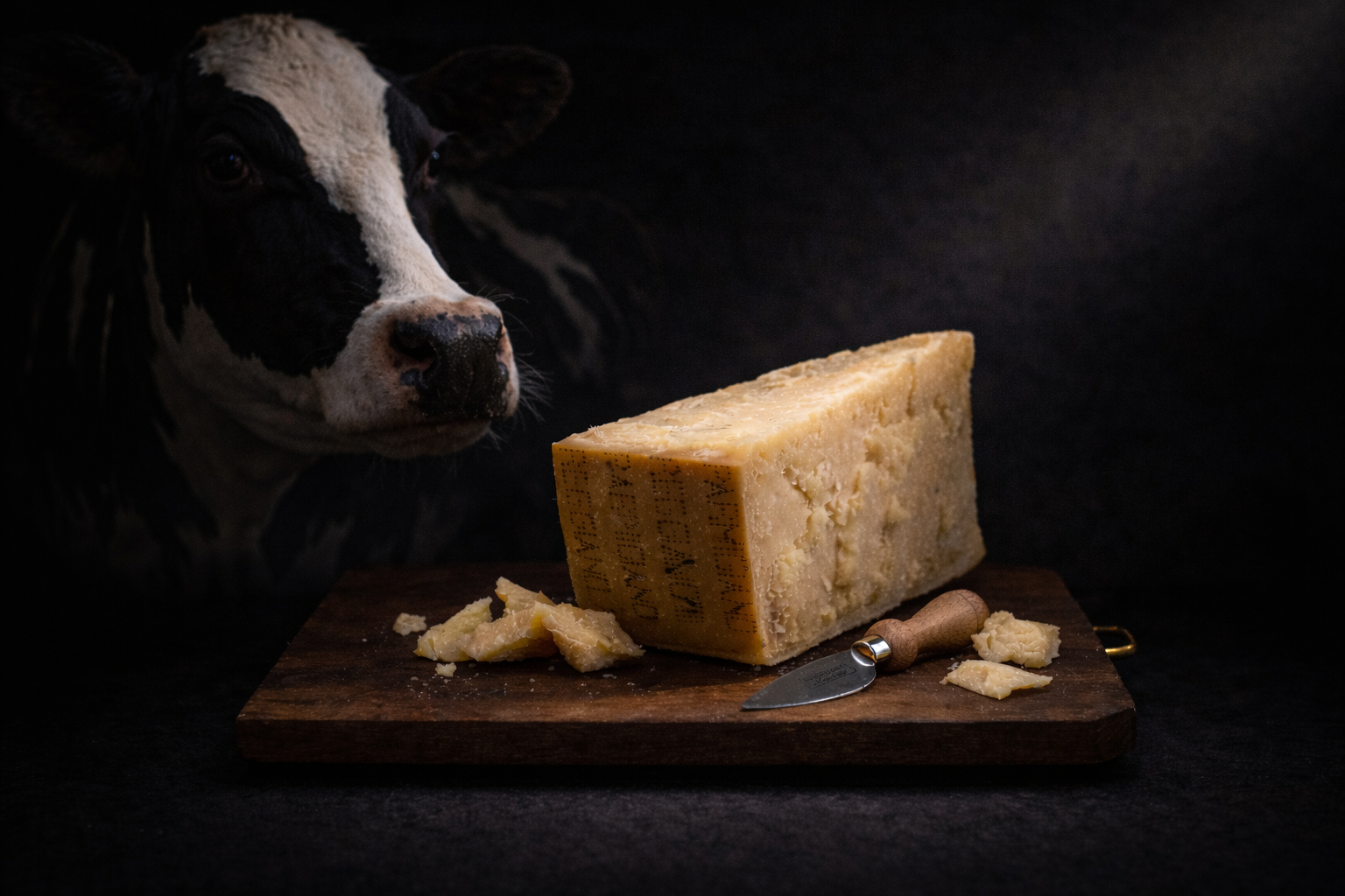 Vaca Frisona y Parmigiano Reggiano